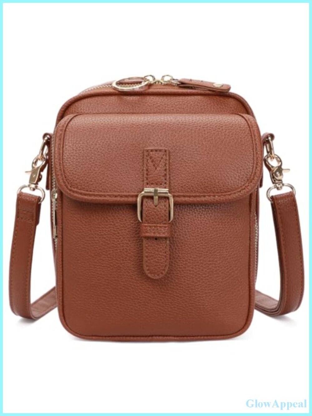 PU Leather Crossbody Bag Anti-Theft Messenger Purse Travel